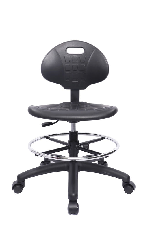 CMPU-10818: MEDIUM TABLE (18"-26" Seat Height) Deluxe Polyurethane Drafting Stool with Footring